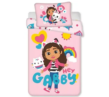 Gabby’s Dollhouse ‘Hey’ posteljina za bebe, 100×135 cm - cover