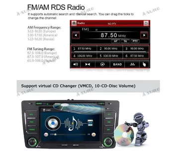 Škoda Octavia 2din radio ORIGINAL NAVIGACIJA MULTIMEDIJA - cover