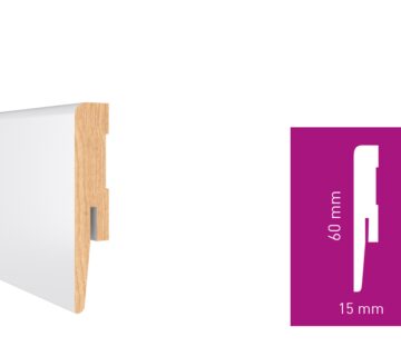 Lajsna za laminat ARBITON Paint IT MDF bijela visina od 60 do 110mmx2,4m (10 komada) - 60x15mm MP0602 - cover