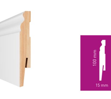 Lajsna za laminat ARBITON Paint IT MDF bijela visina od 60 do 110mmx2,4m (10 komada) - 100x15mm MP1003 - cover