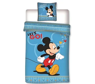 Mickey Mouse ‘Let’s Go’ dječja posteljina, 140×200 cm - cover