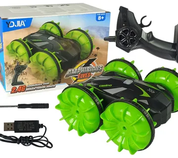 Amphibious Double-Sided Remote Controlled Green 2.4G - cover
