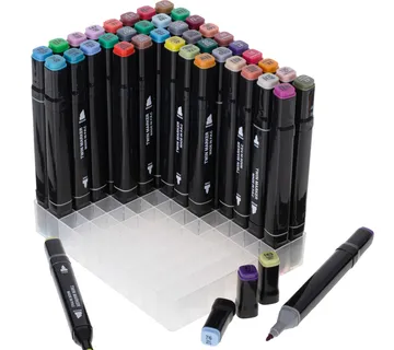 DVOSTRANI ALKOHOLNI MARKERI 80 KOM. + STALAK - cover