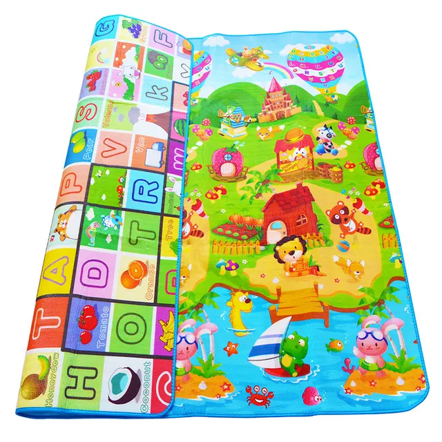 Dvostrana edukacijska podloga za igru farma/ABC 200x170cm - cover