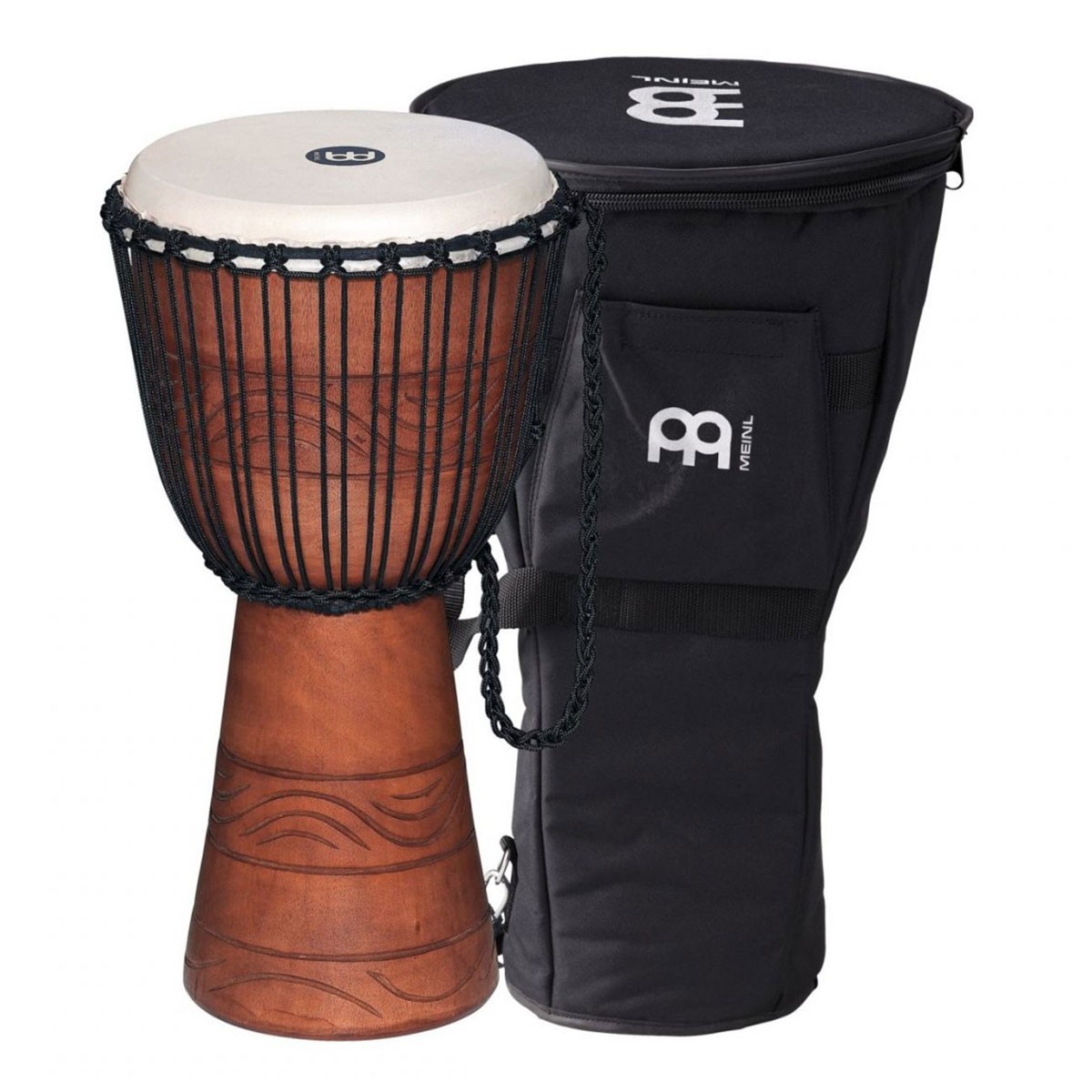 Meinl-ADJ2-M-BAG-rope-tuned-wood-djembe