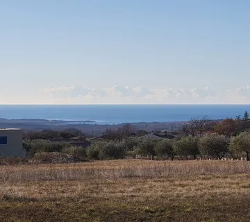Kaštelir – zemljište s pogledom na more i građevinskom dozvolom za izgradnju vile - cover