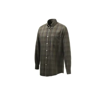 Karirana muška košulja Beretta Wood Button Down bež/crvena - cover