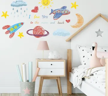 Zidna naljepnica - Moon ride - cover