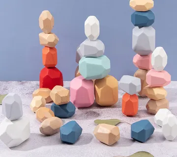 Drvene kocke Montessori – 36 komada - cover