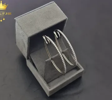 ZLATNE NAUŠNICE SA CIRKONIMA 11,94G (14K) / R1, RATE! - cover