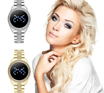 Ženski LED sat - Blue diamond - cover