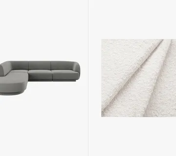 Kutna garnitura Miley 255x248cm, Materijal: Boucle - cover