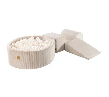 Igraonica s bazenom s lopticama - Ecru i biserno biserna - cover