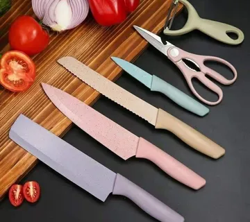 6dijelni komplet kuhinjskih noževa od nehrđajućeg čelika - cover