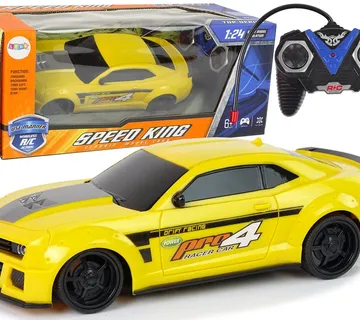 Auto na daljinsko upravljanje R/C Sports Car 1:24  Speed King - žuti - cover