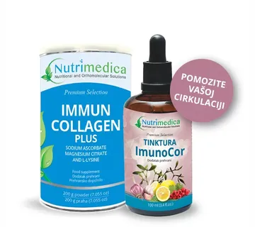 Paket 1 – Immun collagen plus 200 g prah i Imunocor tinktura 100 ml - cover