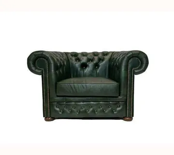 Chesterfield Fotelja First Class Leather | 1-sjedište | Cloudy Green - cover