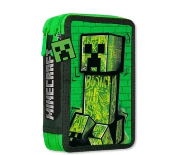 Minecraft ‘Blocky Boom’ dvoslojna pernica s priborom - cover