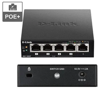 D-Link POE+ switch neupravljivi, DGS-1005P/E - cover