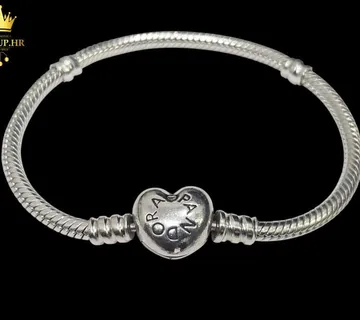 SREBRNA DJEČJA PANDORA NARUKVICA SA SRCEM / R1, RATE ! - cover
