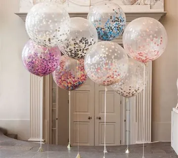 Lateks baloni sa konfetima - party pakiranje od 5 balona - cover