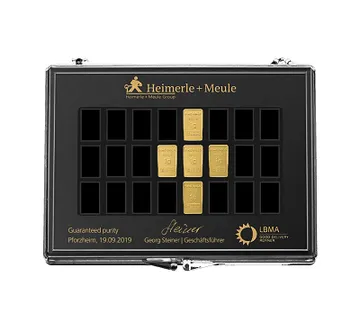 5 x 1 gram zlata (UnityBars) | Heimerle + Meule - cover