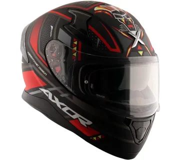 Kaciga za motor skuter AXOR APEX TIKI mat crno/crvena (S-2XL) - cover