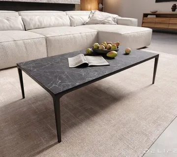 Klub stolić Levente 110x60cm, Materijal: Keramika Laminam Nero Greco - cover