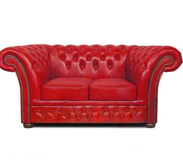 Chesterfield Dvosjed Winfield Basic Luxe Leather | 2-sjedišta | Red - cover