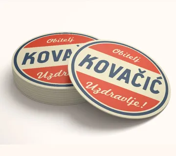 Personalizirani retro podmetači s prezimenom - cover