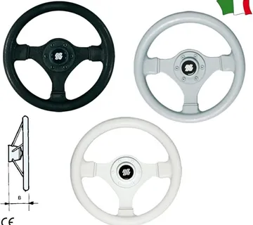 Volan 280 mm sivi - 3 kraka - cover