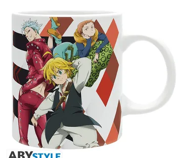 Šalica The Seven Deadly Sins Meliodas, Ban & King 320ml - cover