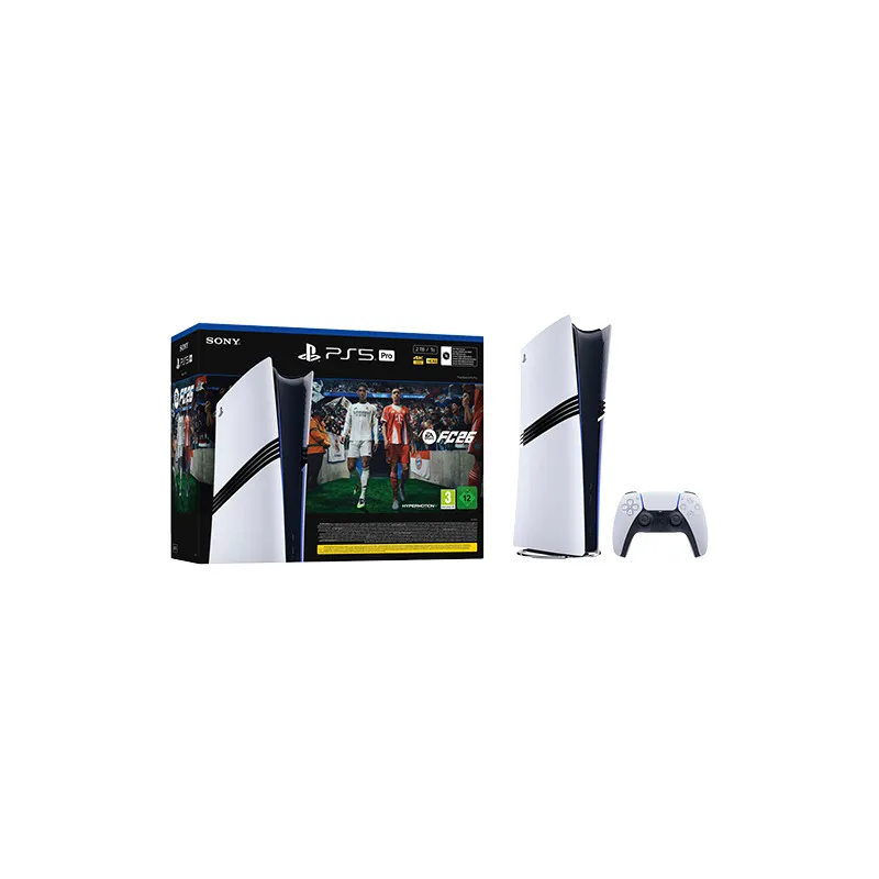 Sony PlayStation 5 Pro Digital Edition 2TB + EA Sports FC 26 - White - cover
