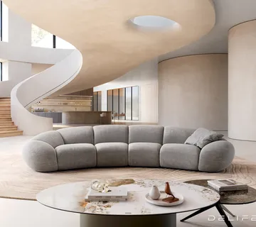 Sofa Lunna 368x175cm, Materijal: Strukturirana tkanina - cover