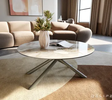 Klub stolić Edge 90x90cm, Materijal: Keramika Minas Melange - cover