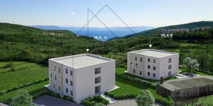 Labin, penthouse apartman u urbanoj vili s pogledom na more B7 - cover