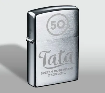 Upaljač metalni s graviranom porukom - cover