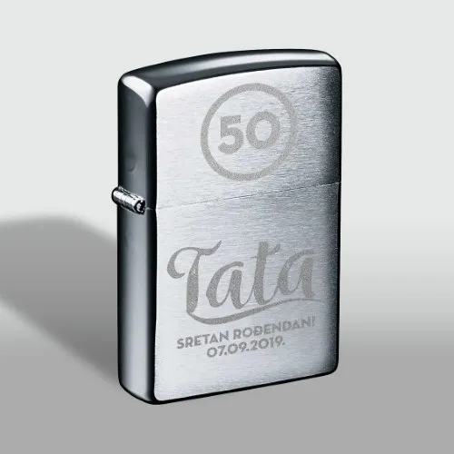 Upaljač metalni s graviranom porukom - cover