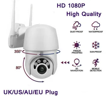 OKRETLJIVA HD kamera 360 stupnjeva WIFI Wireless Vanjska - cover
