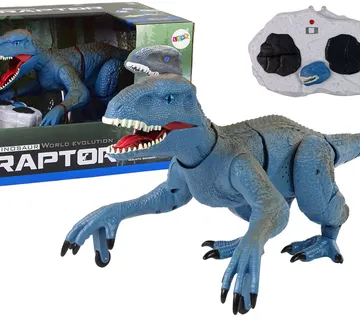Remote-controlled Dinosaur Velociraptor Sound Roaring Blue - cover