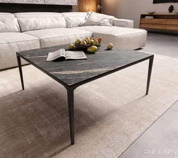 Klub stolić Levente 85x85cm, Materijal: Keramika Laminam Noir Desir - cover