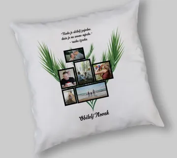 Personalizirani obiteljski jastučić s fotografijama prema izboru - cover
