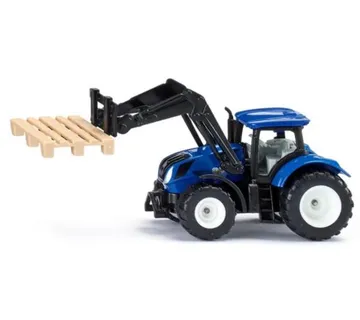 Siku traktor New Holland s vilicom za palete i paletom - cover