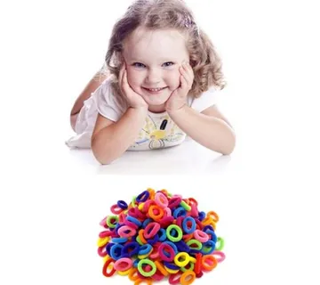 Dječje gumice za kosu - pakiranje od 80 komada raznih boja - cover