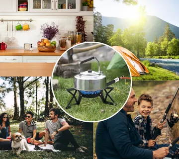 Prijenosni plinski plamenik sa postoljem - lagan i praktičan - cover