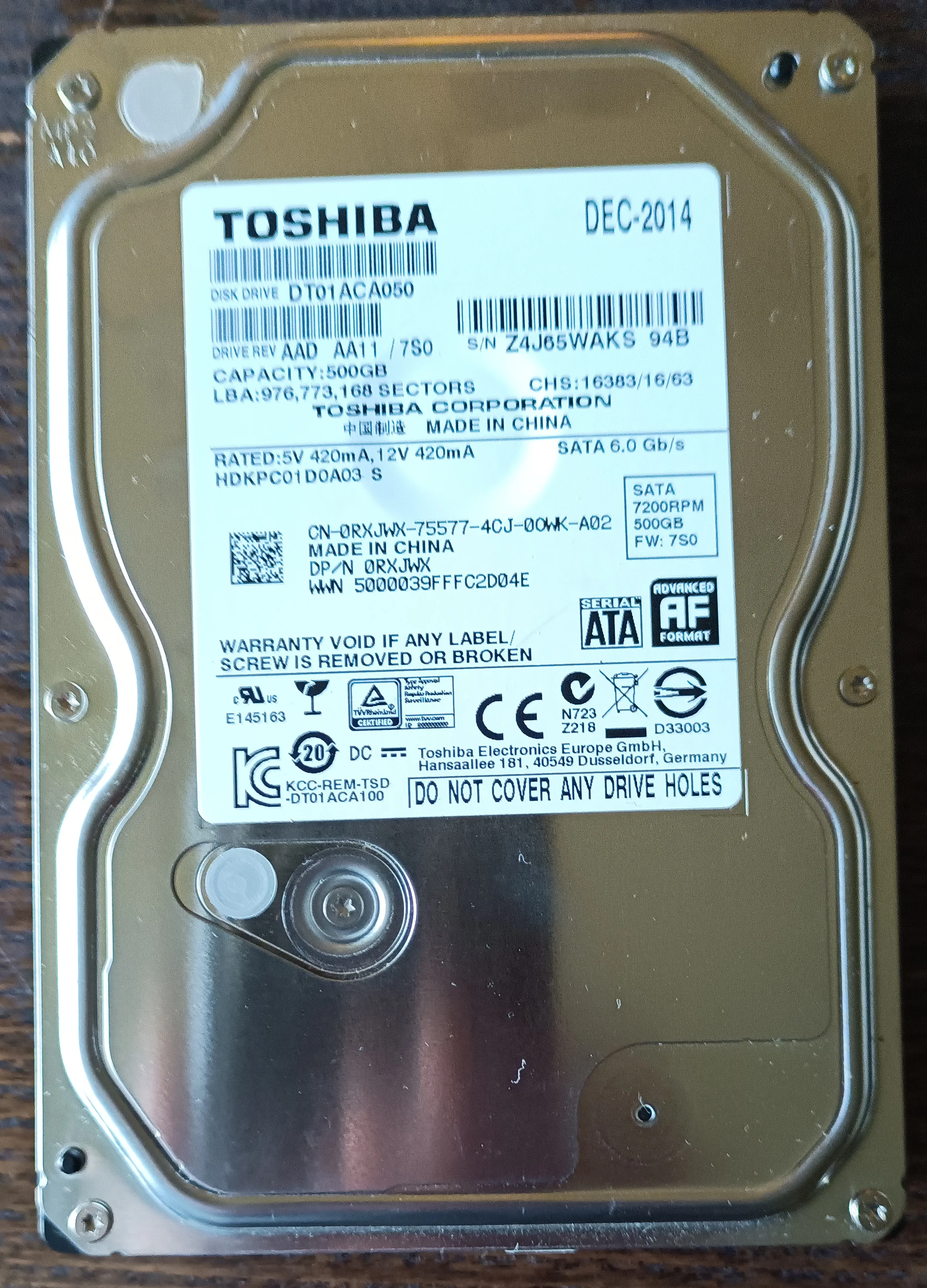 HDD 500GB više vrsta - cover
