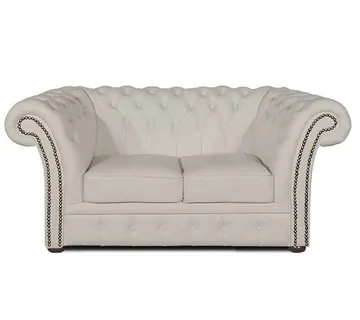 Chesterfield Dvosjed Winfield Basic Leather | 2-sjedišta | White - cover