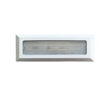 Zidna svjetiljka (lampa) vanjska led pravokutna P1501 - Bijela mat - cover