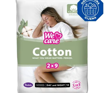 Violeta Cotton Day&Night ženski ulošci, 18/1 (12 KOM.); ZG (Jarun) - cover