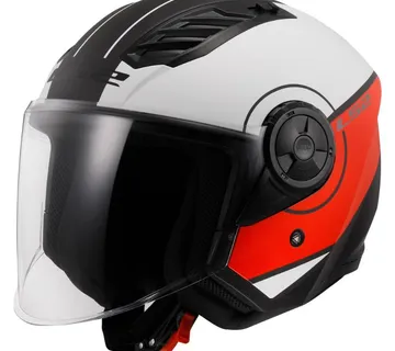 KACIGA LS2 OF616 AIRFLOW II COVER MAT BIJELO-CRVENA - cover